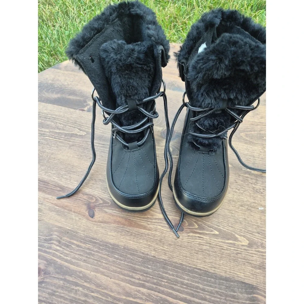 JBU by Jambu Colorado Womens Black Faux Fur Winter Snow Boots 7.5M 83CRD01